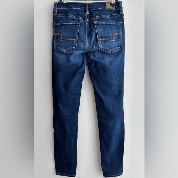 American Eagle Outfitters Hi-Rise Jegging, Dark Wash Skinny Jeggings, Size 4 - Picture 12 of 16